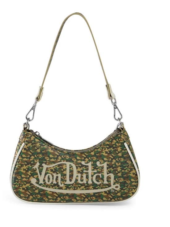 Von Dutch Handbags - NWT Von Dutch Green Camo Shoulder Bag (MSRP $99)
